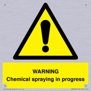 WARNING Chemical spraying in progress